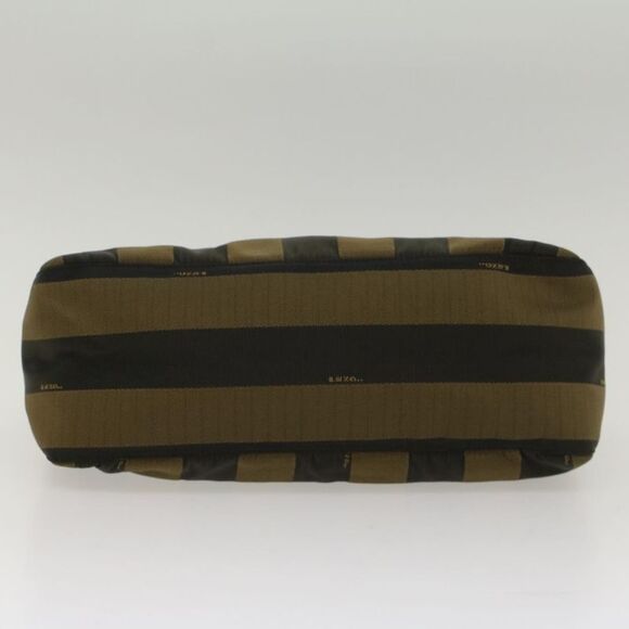 Fendi Pequin Brown Synthetic Shoulder Bag (Pre-Owned) - Picture 3 of 12